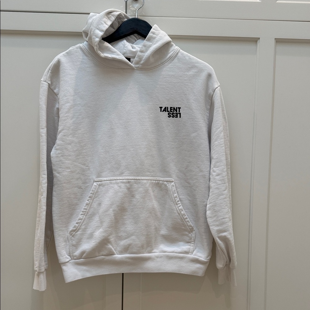 Talentless White Hoodie - unisex
